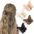 ATODEN Butterfly Hair Clips 4 Pcs Hair Claw Clips for Women Cute Hair Clips for Girls Nonslip Claw Clip Matte Hair Claws Hair Accessories Jaw Clips for Thin Medium Hair Gifts for Women (Neutral)