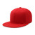 CHOK.LIDS Flat Bill Visor Classic Snapback Hat Blank Adjustable Brim High Top End Trendy Color Style Plain Tone Baseball Cap (Red)