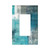 Turquoise Blue Teal Grey Single Rocker Light Switch Cover Decorative Abstract Modern Watercolor 1 Gang Outlet Cover Gfci Electrical Wallplate Dimmer Switchplate Faceplate for Farmhouse Bathroom Decora