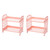NOLITOY 2pcs 2 Small Storage Shelf Small Storage Shelves Storage Shelves Plastic Fruit Shelf Bathroom Storage Rack Vegetables Rack Organizer Vegetable Rack Double Layer