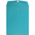 JAM PAPER 10 x 13 Open End Catalog Colored Envelopes with Clasp Closure - Sea Blue Recycled - 100/Pack