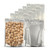 SARAYA 1 Gallon Mylar Bags 25 Pcs Resealable Mylar Bags for Food Storage with Stand Up Design Extra 10 Mil Thick Mylar Bags with labels Transparent Front Side (15" X 10")