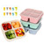 4 Pack Snack Containers, 4 Compartment Divided Snack Container for Kids, Bento Snack Box for Adults, Reusable Meal Prep Lunch Containers with Compartments, Small Bento Box for Work Travel