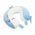 JEWEDECO headrest Pillow Cervical Pillow Neck Support for Sleeping Pillow for Neck Pain Pillow for Stiff Neck car Pillow Travel Pillow Neck Pillow Student nap Pillow Airplane Cotton
