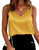 Women's Casual V Neck Sleeveless Tank Tops Silk Cami Basic Camisole Tank Blouses Summer Shirt