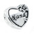 Queenberry Sterling Silver Great Grandma Nana Heart Flower Family Love Bead for European Charm Bracelets