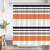QWRSMYX Black White Gray Orange Shower Curtain Abstract Geometric Stripe Modern Contemporary Simple Fashion Boho Mid Century Bathroom Set Bathtub Accessories Polyester Fabric with Hooks