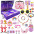 2023 Christmas Advent Calendar for Girls, 24 Days Christmas Unicorn Advent Calendar for Girls Christmas Countdown Calendar Gift Toys(Purple)