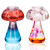 Moretoes 2pcs 8.5oz Mushroom Glass Cups Cute Cocktail Glass Creative Martini Glasses Drinks Cup for Juice Wine Champagne (250ml)