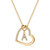 IEFWELL Heart Necklace for Women, Initial Necklaces for Women Trendy Dainty Gold Necklace for Women Letter Necklace for Women Gold Initial Necklace for Women Gold Jewelry for Women Gifts for Girls