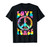 PEACE SIGN LOVE T Shirt 60s 70s Tie Dye Hippie Costume T-Shirt