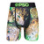 PSD Men's Neon Cheetah Boxer Briefs, Multi, XXL