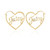Juicy Couture Goldtone Logo Heart Hoop Earrings