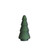 Creative Co-Op 4" Round x 8" H Embossed Mercury Glass Tree, Matte Green