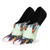 Stance Aflutter No Show Socks (Small, Black)