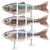 TRUSCEND Fishing Lures for Bass Trout Segmented Multi Jointed Swimbaits Slow Sinking Swimming Lures for Freshwater Saltwater Fishing Lures Kit