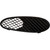 Evan-Fischer Bumper Grille compatible with Mercedes Benz S-Class 01-02 Front Outer Black (220) Chassis Left Side