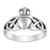 Oxidized Celtic Knot Claddagh Heart Ring New 925 Sterling Silver Band Size 9