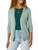 Amazon Essentials Women's Lightweight V-Neck Cardigan Sweater (Available in Plus Size), Sage Green Heather, XX-Large