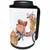 3dRose A Peach Color Scooter With Straw Purses Of Flowers... - Can Cooler Bottle Wrap (cc-378120-1)
