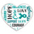PinMart Teal Heart w/Words Ovarian Cancer Awareness Hope Lapel Pin