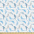 Ambesonne Sea Animals Fabric by The Yard, Dolphin Fish Underwater Ocean Marine Natural Life Delphinoid Art, Decorative Fabric for Upholstery and Home Accents, 1 Yard, Grey Blue