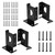 Pehciroe 4Pcs Adjustable Deck Post Base, 4x4 Post Base Brackets, Post Anchor Bracket, Wood Fence Pergola Brackets for Railing Mailbox Deck
