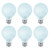 Sigalux G25 LED Globe Light Bulb,Dimmable Vanity Light Bulb 60W Equivalent, E26 LED Filament Frosted Glass Bulb 5000K Daylight, Round Bulb for Bathroom Vanity Mirror, 500LM, UL Listed, 6 Pack