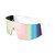 FEISEDY Oversized Flat Top Futuristic Wrap Sunglasses One Piece Goggles for Women Men Fashion Shades B4054