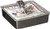 Mariposa 4009-C Beach Chair Beaded Napkin Box, One Size, Silver