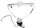 TYC 660107 Honda Civic Front Passenger Side Replacement Power Window Regulator Assembly with Motor
