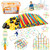Juboury 500Pcs Straw Constructor STEM Building Toys Educational Interlocking Toys Engineering Building Blocks 3D Puzzle, Creative Connecting Kit, Construction Blocks Toy for Both Boys and Girls