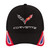 Concept One Chevrolet Baseball Cap, Corvette Logo Flex Fit Baseball Hat with Curved Brim, Black, One Size