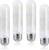 Adshen-US Dimmable T10 Frosted Led Tubular Bulb 8W,Warm White 2700K Filament Light Bulbs 70 Watt Equivalent,E26 Base Bulb for Desk Lamp,Bathroom,Cabinet Display-(4 Pack)