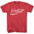 Coke Classic Vintage 80's Adult Logo T-Shirt(Heather Red,Medium)