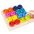 Wooden Color Sorter Stacking Rings Board Montessori Toys Wooden Pegboard Stacking blocks Stacker Rings Board Counting Toys for Toddlers Puzzle Games for Shape Sorting Educational Learning Toys