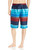 Kanu Surf Men's Flex Swim Trunks (Regular & Extended Sizes), Echelon Navy/Red, Medium