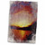 3dRose Image of Watercolor Orange Sunset Over A Lake Scene - Towels (twl-340458-1)