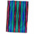 3dRose Florene Contemporary - Blue Black Green Orange Wavy Stripes - Towels (twl-35234-1)