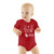Little King NCAA Short Sleeve-100% Fan-Bodysuit Romper-Oklahoma-Crimson-0-3 Months