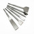 CORTOOL 6PCS Chisel Set for SDS Plus Bits Tile Grooving Scraping Flat Point Scaling Chisels Hammer Drill Tool Set for Tile Masonry Concrete Brick Stone Work