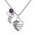 LovelyCharms Always in My Heart Love Urn Necklace for Ashes Stainless Steel Keepsake Memorial Cremation (February)