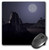 3dRose LLC 8 x 8 x 0.25 Inches Western Cowboy Silhouette of a Cowboy with Horse on a Distant Mountain Range Mouse Pad (mp_18140_1)