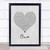 One Grey Heart Song Lyric Quote Music Poster Gift Present Art Print