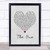 The One Grey Heart Song Lyric Grey Heart Poster Art Print The One Grey Heart Song Lyric Grey Heart Poster Art Print