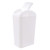 Morcte 3.5 Gallon Plastic Small Garbage Bin with Swing-top Lid, Swing Lid Trash Can, White