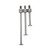 Flat Contact Points for Dial Indicator Depth Gauge 1mm Thickness 6mm Diameter M2.5 Thread (A Set)