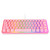 Snpurdiri 60% Wired Gaming Keyboard,RGB Backlit Ultra-Compact Waterproof Mini 61 Keys Keyboard, for PC/Mac Gamer, Typist, Travel, Easy to Carry on Business Trip(Pink)