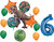 Jurassic Dinosaur 6th Birthday Party Supplies Balloon Bouquet Decorations