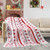 Christmas Sherpa Fleece Throw Blanket, Fuzzy Plaid Cozy Fluffy Throws Blankets for Couch Soft Twin Red Bedding Sofa Flannel Plush 60"x80"